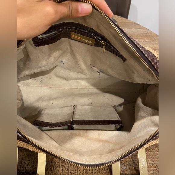 Kara Ross Snakeskin Shoulder Bag - Picture 9 of 13